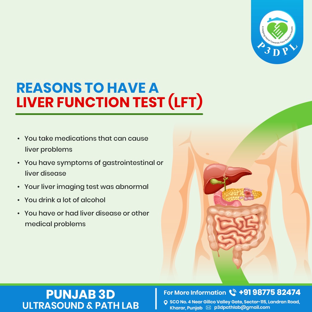 3d_path's tweet photo. Your doctor may order a liver function test if you’re experiencing symptoms of a liver disorder. Contact Punjab 3D Ultrasound &amp; Path lab to get your LFT done and to know about more healthcare benefits.
#radiology #ultrasound #pathology #liverdiseases #livertest #liverfunctiontest https://t.co/V5LP7paKI4