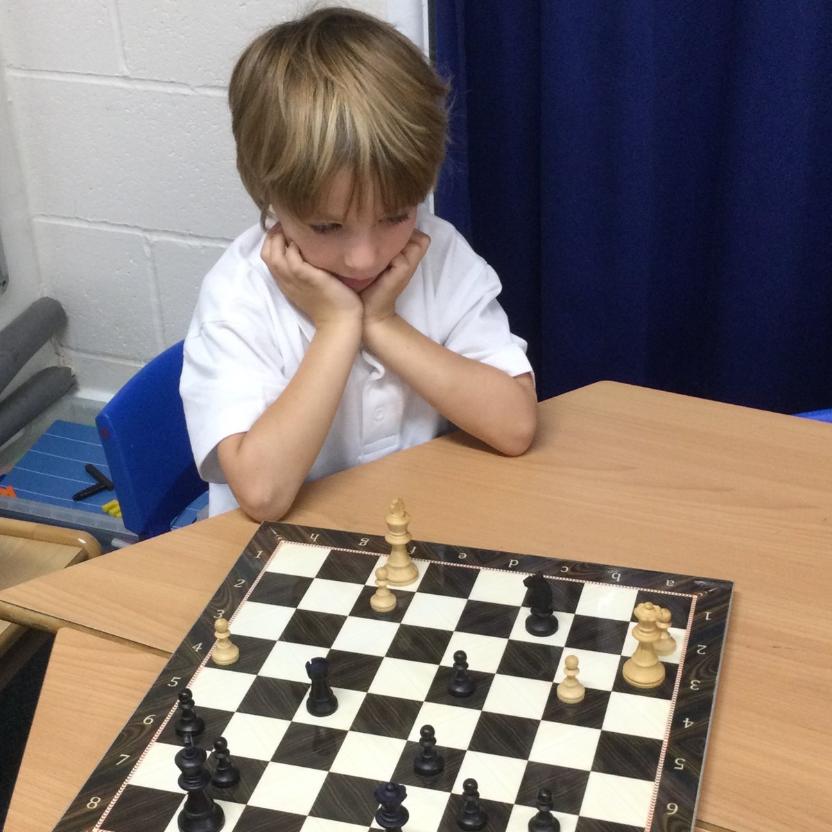 HighfieldPrep's tweet photo. Meet Reggie. The next World Chess Champion. Age 4. #concentration #nextmove #chess #overandoveragain #playingtowin #highfieldprep https://t.co/H1biY26wxI