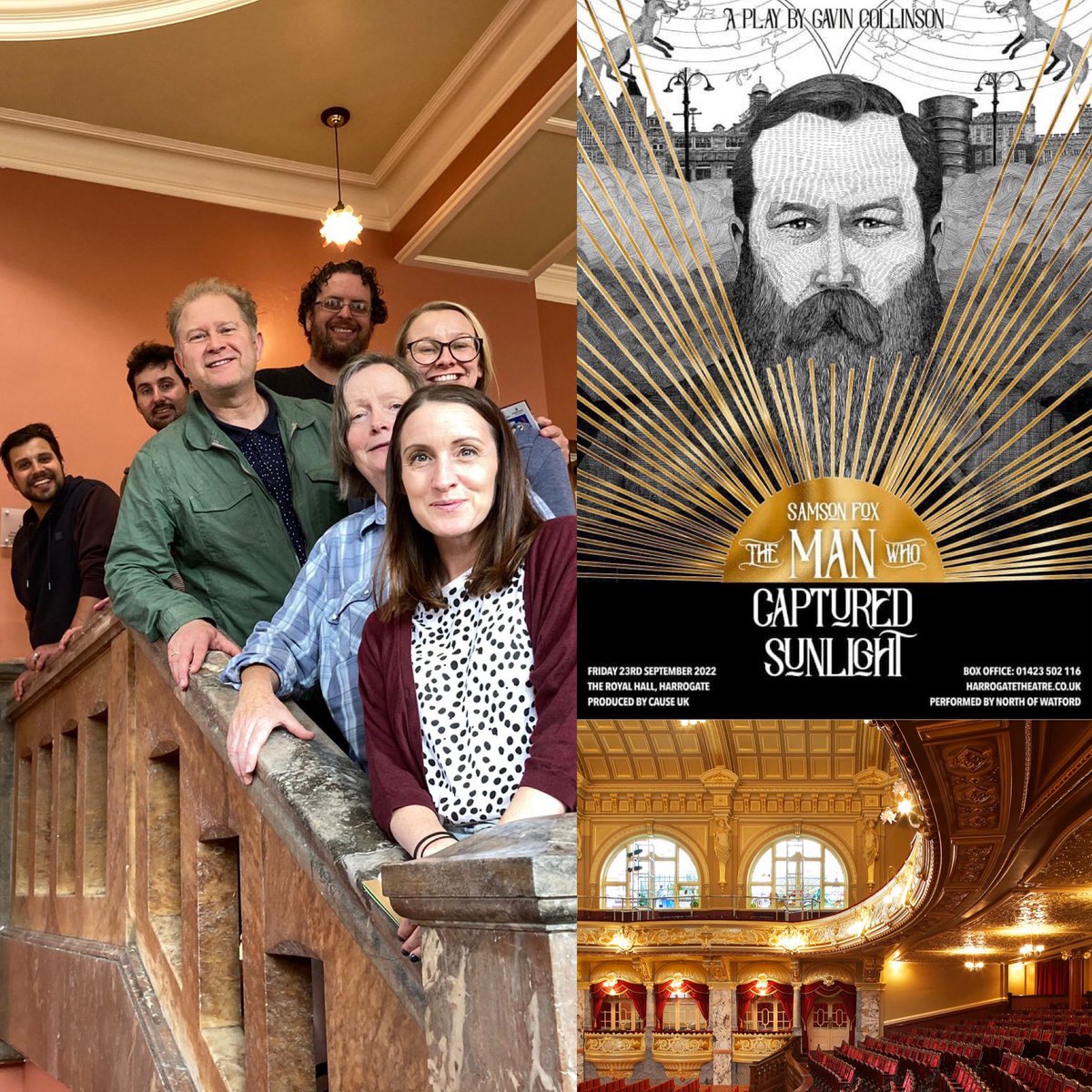 NorthofWatford's tweet photo. Cast and director checked out the stunning #MatchamTheatre @RoyalHallEvents #Harrogate this week. Not long now until #FreddieFox joins them for #SamsonFox #TheManWhoCapturedSunlight @causeuk Find out more about our clients https://t.co/9IZprIrTne Book now: https://t.co/aHfeLMwmYS https://t.co/xSCARMR7T3
