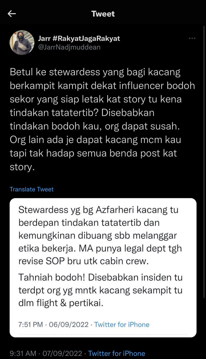 Azfarheri's tweet photo. Sekarang statement tersebut tular sekali lagi selepas di upload balik oleh account twitter @JarrNadjmuddean, kemudian jugak di delete. Saya harap kedua-dua owner acc twitter tersebut tampil untuk memberi kerjasama untuk sama sama kenalpasti sumber statement ni dengan pihak MAS. https://t.co/rHeCZjS0US