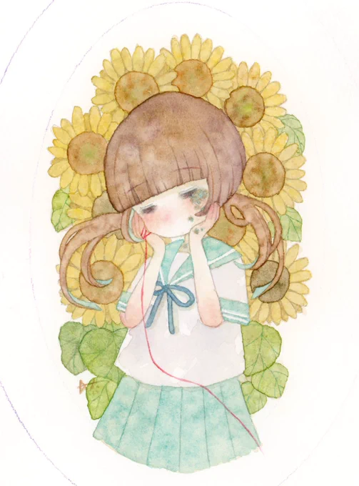 乙女の涙は花より儚い #あなたのセーラー服をみせてください 