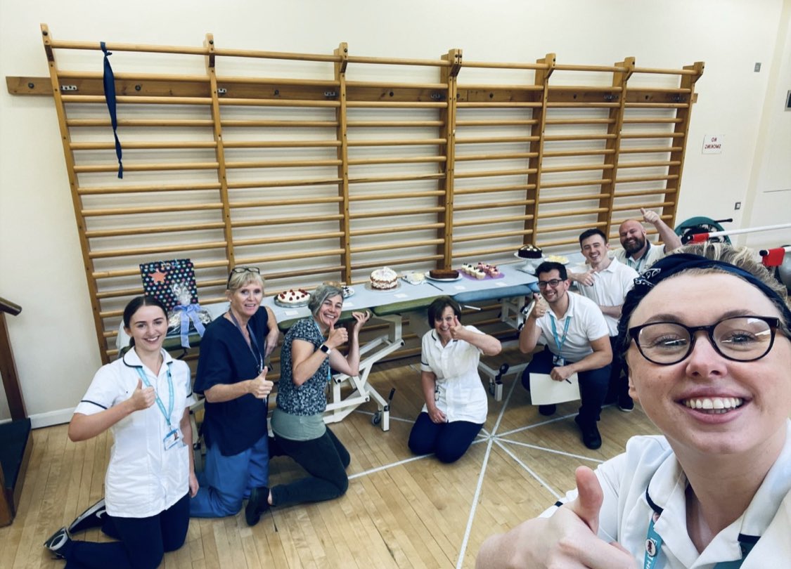 janeashbrook's tweet photo. Happy #worldphysiotherapyday from @WHHAHPs Halton physio department! Bake off to celebrate 😀 https://t.co/Q5wLFEZ48s