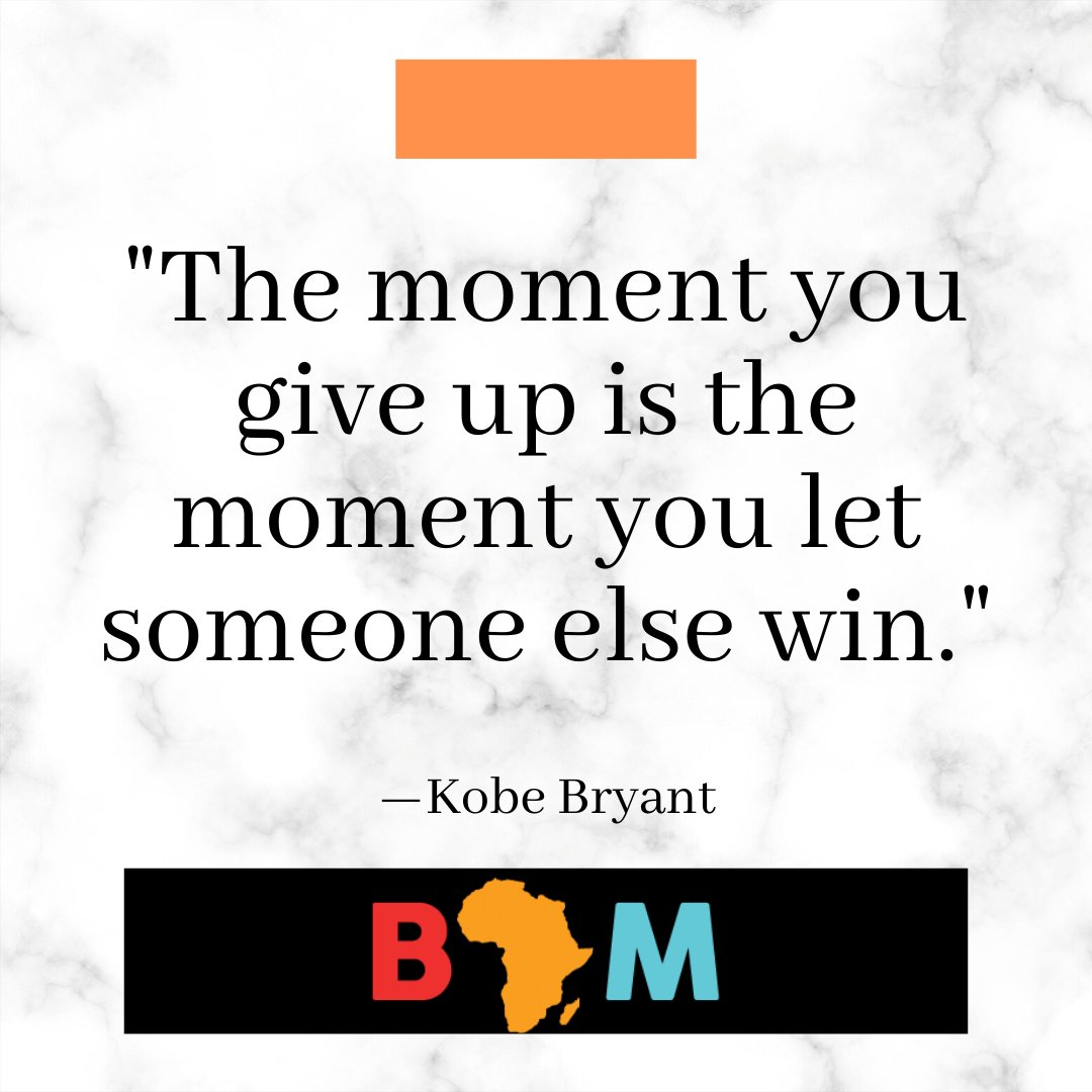 Rest, but do not give up. You have so much potential.
.
.
.
#beyondafricamagazine #bampodcast #quoteoftheday #happywednesday #wednesdayquote #kobebryant #kobequote #kobebryantquote #successfulbusiness #successfulceo #successfulentrepreneur #ceo #ceothings #entrepreneur