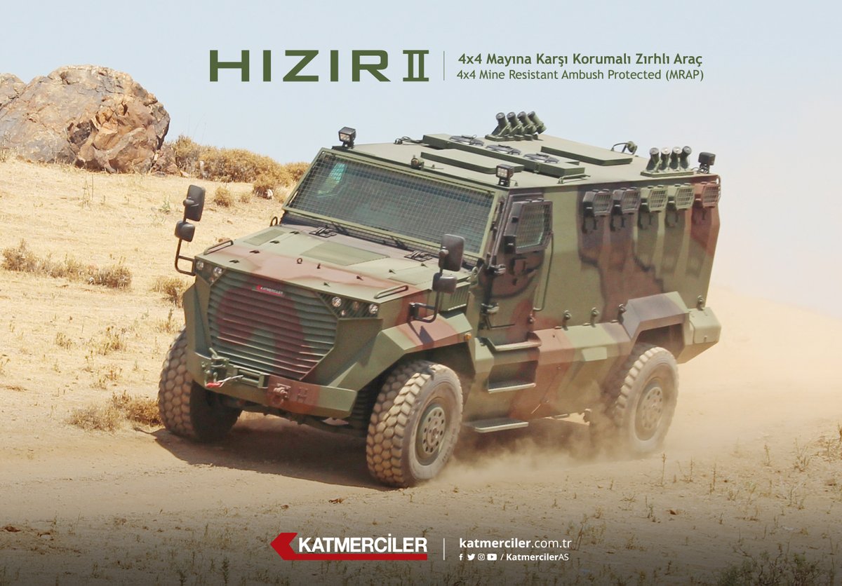 KatmercilerAS's tweet photo. HIZIR II - 4x4 Mayına Karşı Korumalı Zırhlı Araç / 4x4 Mine Resistant Ambush Protected (MRAP)
#Katmerciler #HızırII #Hızır #MRAP #MRAPVehicle #MineResistantAmbushProtected #military #millisavunma #armoredvehicle #DefenseVehicles #securityvehicles #armouredvehicle #defence https://t.co/NCuWVUVPCd