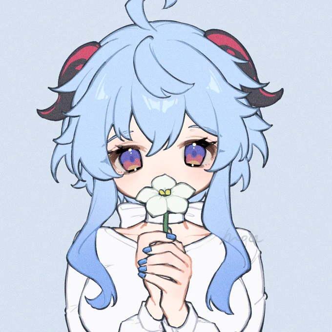 甘雨何回描いても慣れない 
