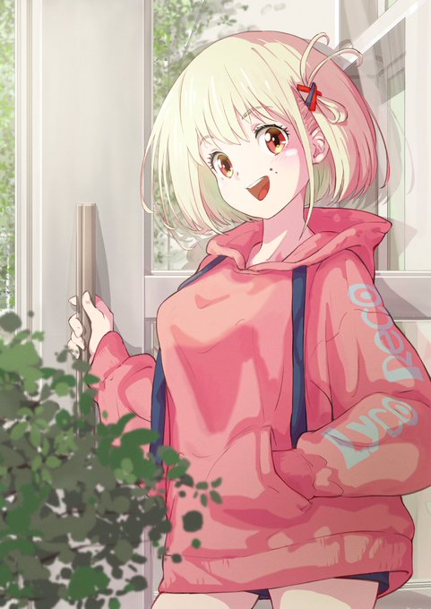 #リコリコ #リコリス・リコイル #ちさと 千束さん、ホッペに付いていますヨ 