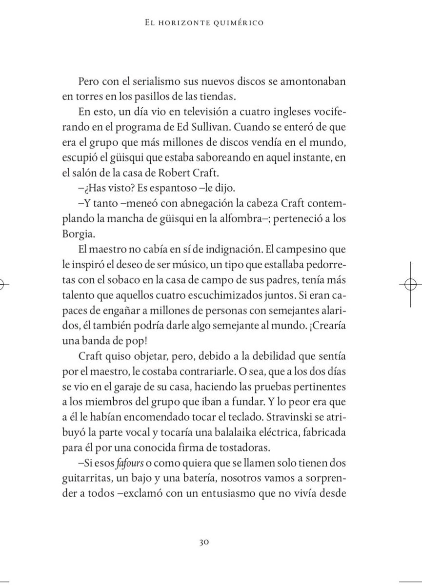martinllade's tweet image. Amigos, gracias por vuestro interés. El 14 sale a la venta y en octubre, la presentación, de la que iré informando. De momento, os adjunto aquí un fragmento de uno de los sesenta relatos de mi nuevo libro, "El horizonte quimérico, relatos delirantes de la historia de la música".
