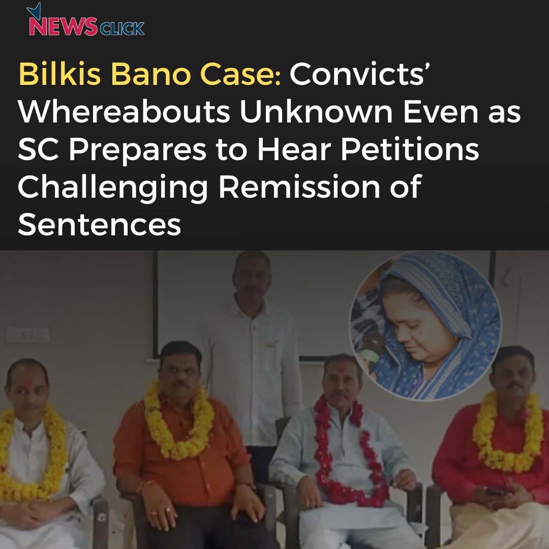 newsclickin's tweet photo. Meanwhile, lawyer of convicts claims Centre enabled grant of remission of sentences to 11 convicts
#BilkisBano #BilkisBanoCase #SupremeCourt #RemissionPolicy
https://t.co/OSHApArybG https://t.co/7DbKoDkywQ