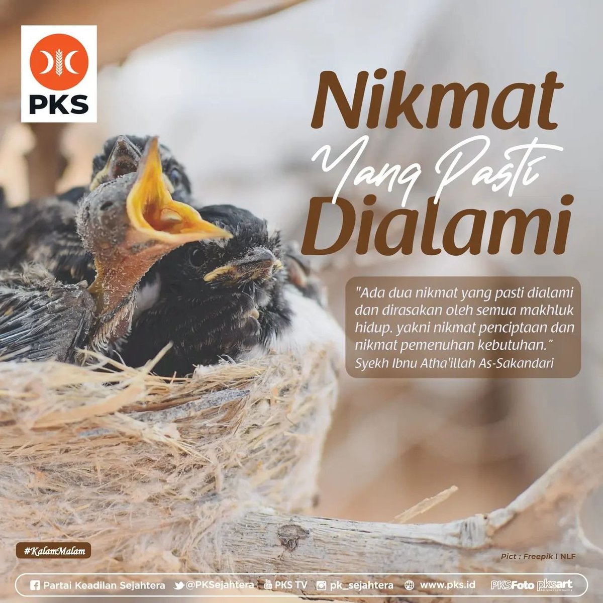 pksdiy's tweet photo. Bersyukurlah, karena dengan bersyukur Allah akan menambah nikmatnya untuk kita
#KalamMalam #PKSPelayanRakyat #PKSDIY #nikmatAllah #bersyukur https://t.co/DL3pj0nH73