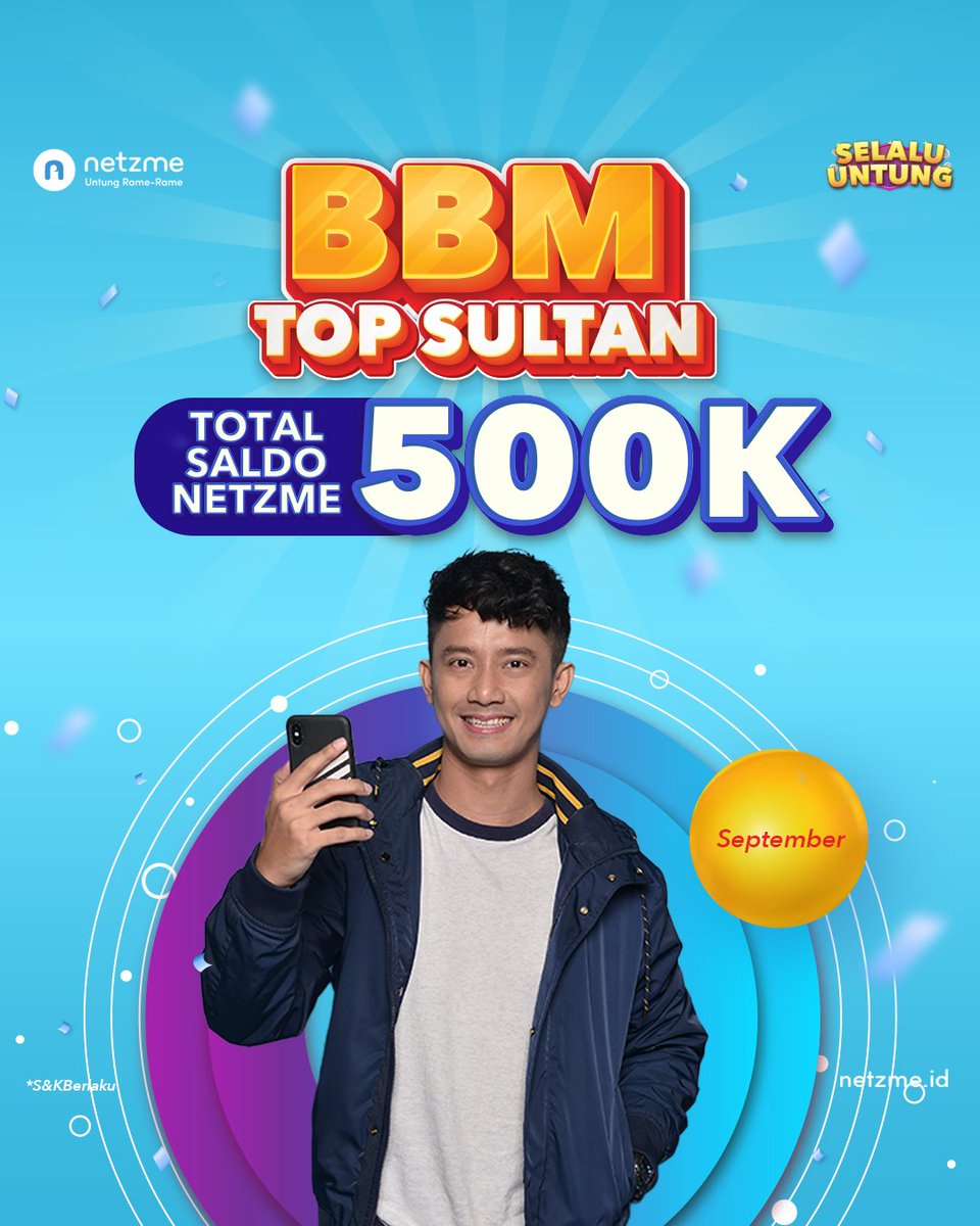 netzmeofficial's tweet photo. Kuylah ikutan BBM Top Sultan! Demi setetes pertalite dan segenggam berlian 💎💧
Cuss meluncur ke 👉https://t.co/ZRAC5EEcZL👈
#netzme
#selaluuntung https://t.co/cLaD1xXCus