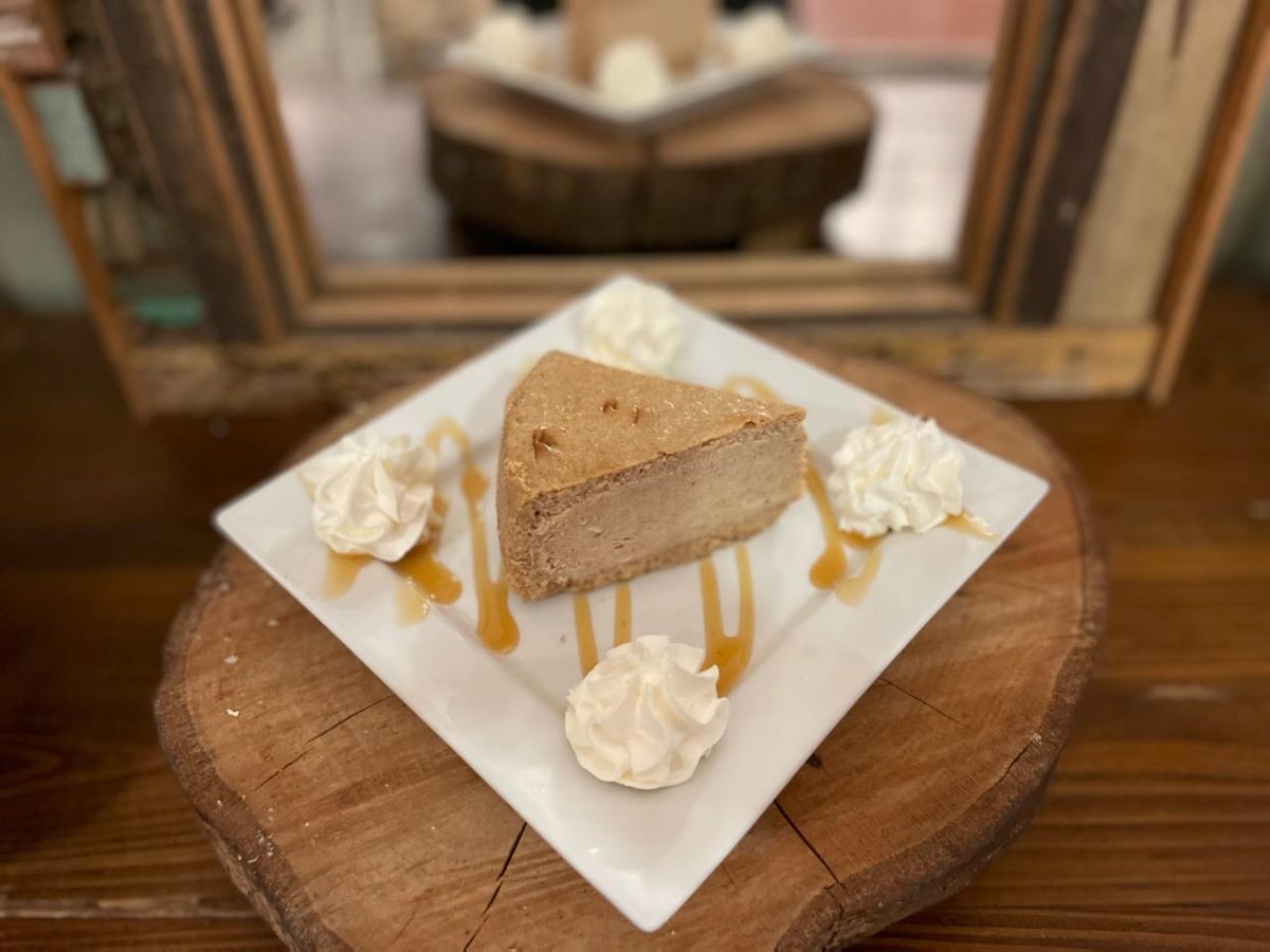 WolfBaySeafood's tweet photo. This week, our featured cheesecakes have a taste of fall!🍂 🍂 

Turtle and Pumpkin cheesecake slices &amp; whole cakes are available while supplies last.  Enjoy! https://t.co/bICA5LzyVq