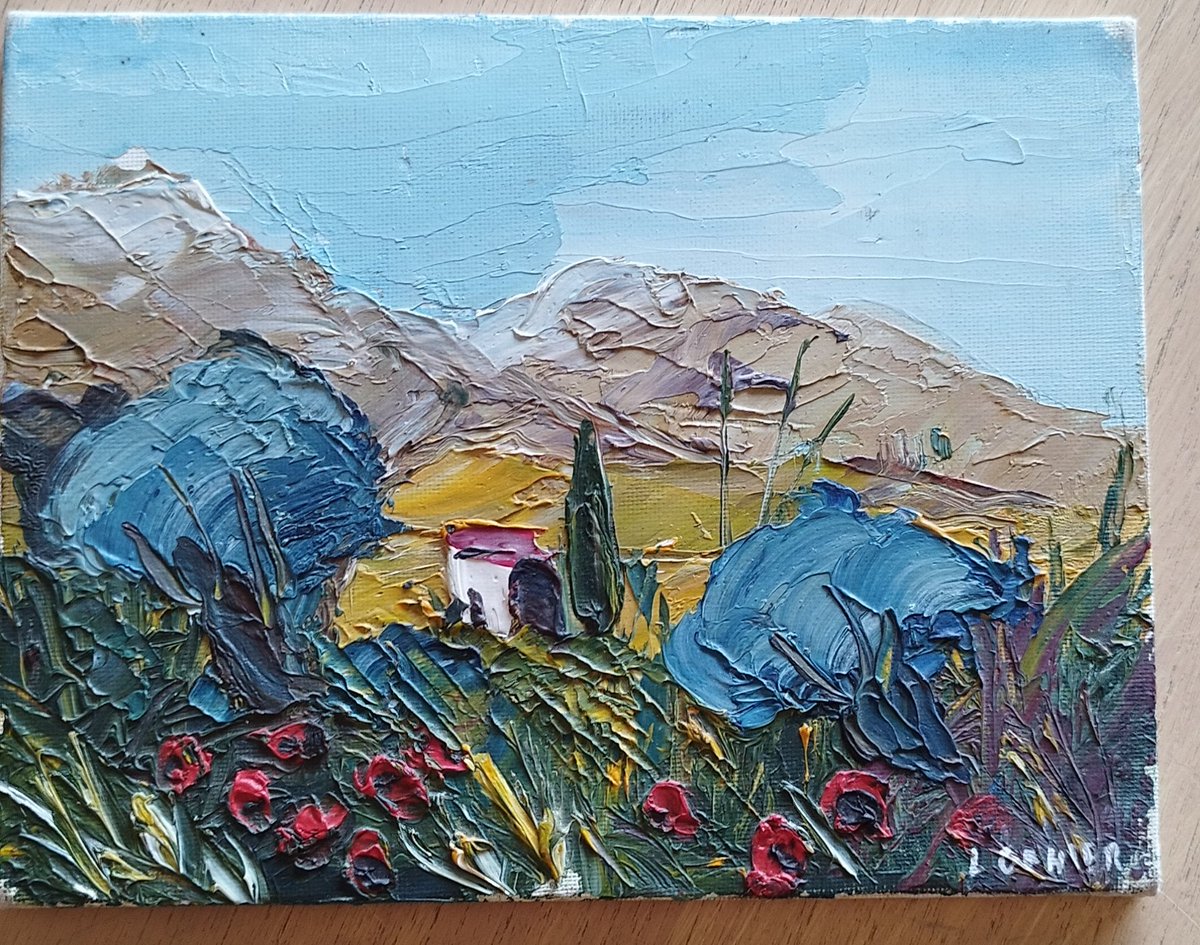 AlphO879's tweet photo. La "chine" coup de coeur du jour qui fait plaisir, petit format, d'Yves Julien Cossin @CossinYves #Provence #peinture #LaRessourcerie #Toulon #Var83 https://t.co/uBEZZJRGxL