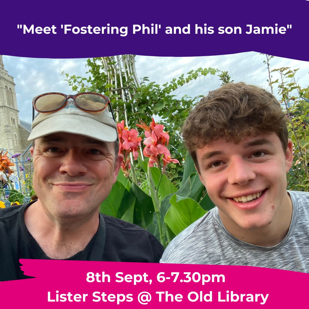 We have a special information evening this Thursday,  6pm at <a href="/ListerStepsTOL/">Lister Steps at The Old Library</a> 

If you're thinking of fostering as a family it's one not to miss!  We'll be meeting 'Fostering Phil's' son Jamie and asking him all about being part of a fostering family.

bit.ly/3Ro2qXT