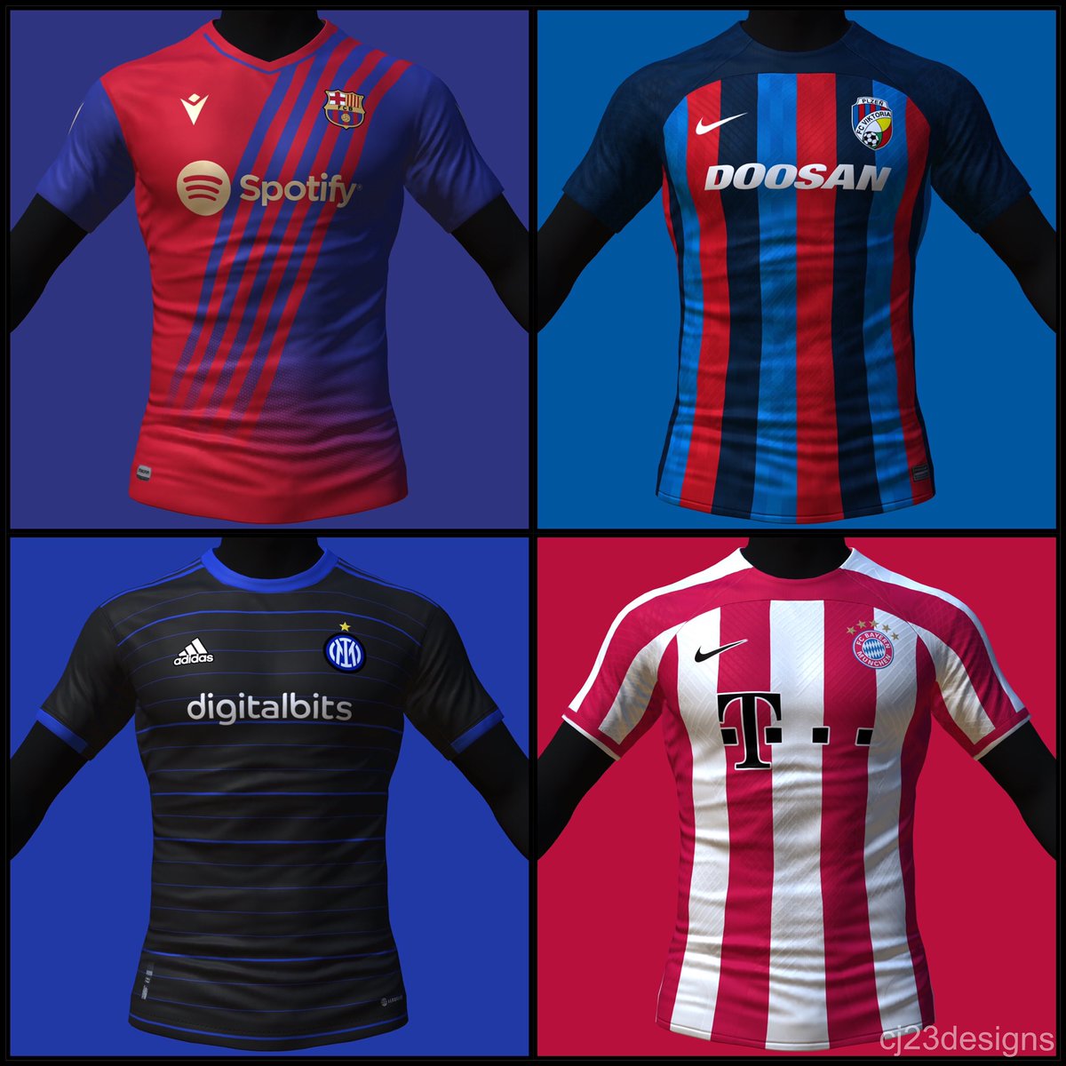 Shirt Swaps for GW1 of the Champions League
<a href="/fifakitcreator/">EAFC Kit Creator</a> @footyheadlines22 
#uefachampionsleague #ucl #borussiadortmund #fckøbenhavn #sevilla #mancity #napoli #liverpool #atleticomadrid #porto #fcbarcelona #viktoriaplzen #inter #fcbayern #bayern #fifa23 #efootball2023