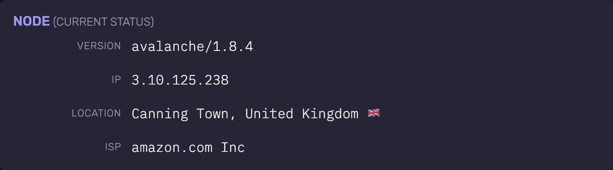 arversegg's tweet photo. Node updated to latest v1.8.4 @avalancheavax🔺 https://t.co/ULt8kWUtDr