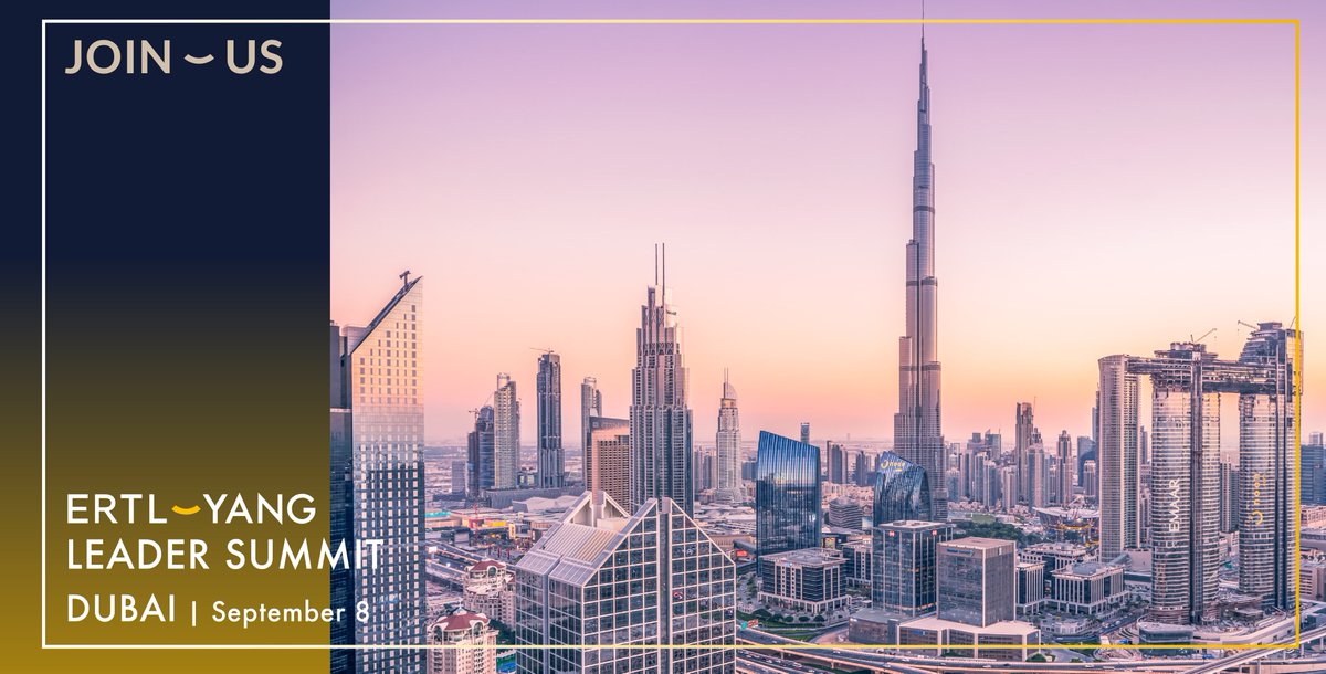 Get inspired and unlock innovation at the ERTL-YANG Dubai Leader Summit on 8 September!