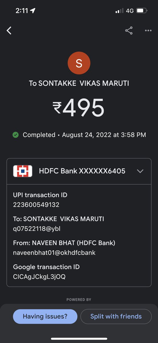 naveenbhat01's tweet photo. @ola_supports already paid cash to driver. https://t.co/0ZrdyVKpzx