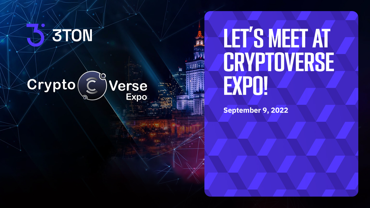3ton_io's tweet photo. Let's meet at CryptoVerse Expo #2 Poland
Warszawa, 9 września 2022
There will be an opportunity to talk about 3TON.
We look forward to seeing you!

TT: https://t.co/B2upKYoKtl https://t.co/JcSGFsRyyi