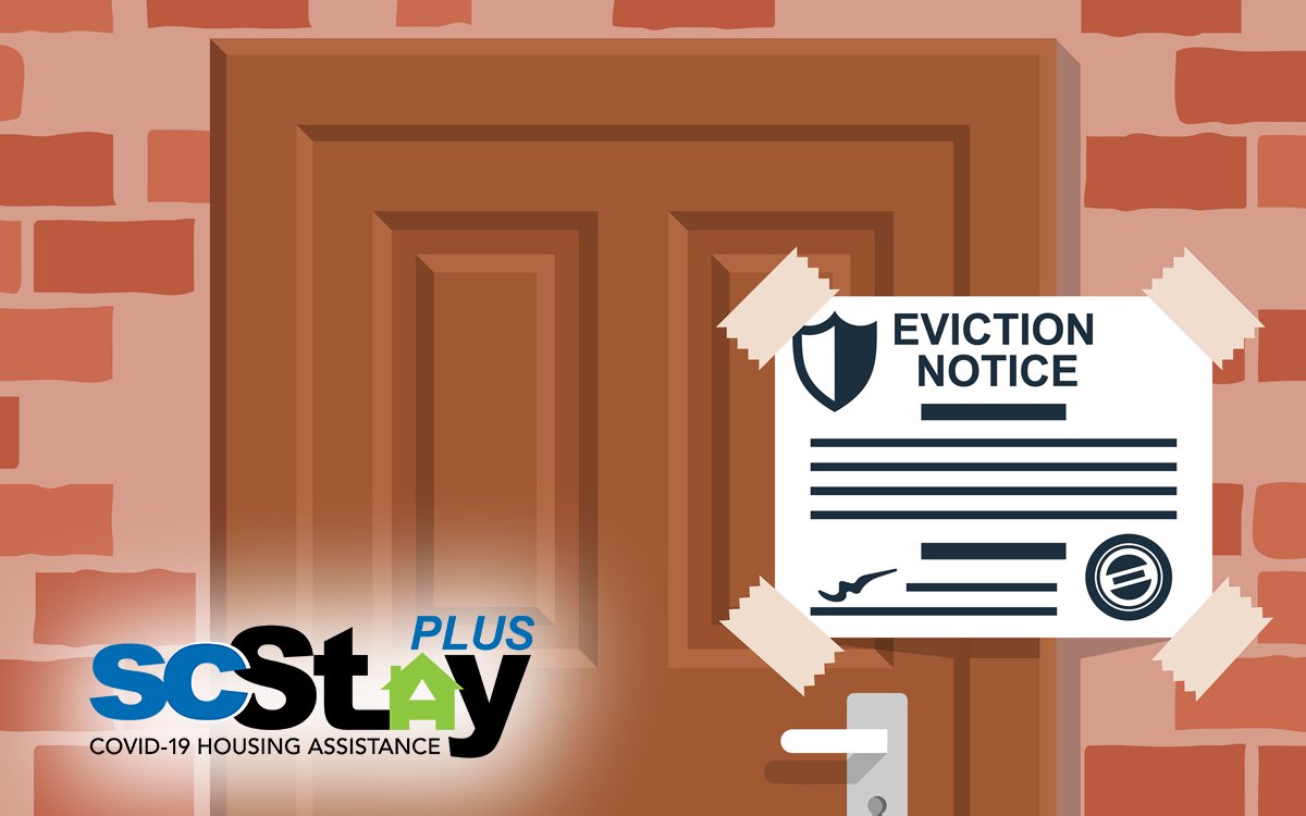 SCStateHousing's tweet image. Evicted? SC Stay Plus offers temporary housing expenses (e.g., hotels/motels), moving expenses, storage expenses, security deposits, legal fees, and up to three months of future rent as you move into a new apartment. #SCStayPlus
Learn more at: Bit.ly/SCStayPlus