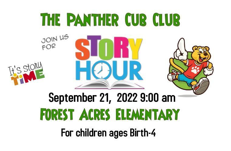 ForestAcresElem's tweet photo. Join us for Panther Cub Club! #FAExcellence https://t.co/JTQuEKPYbE