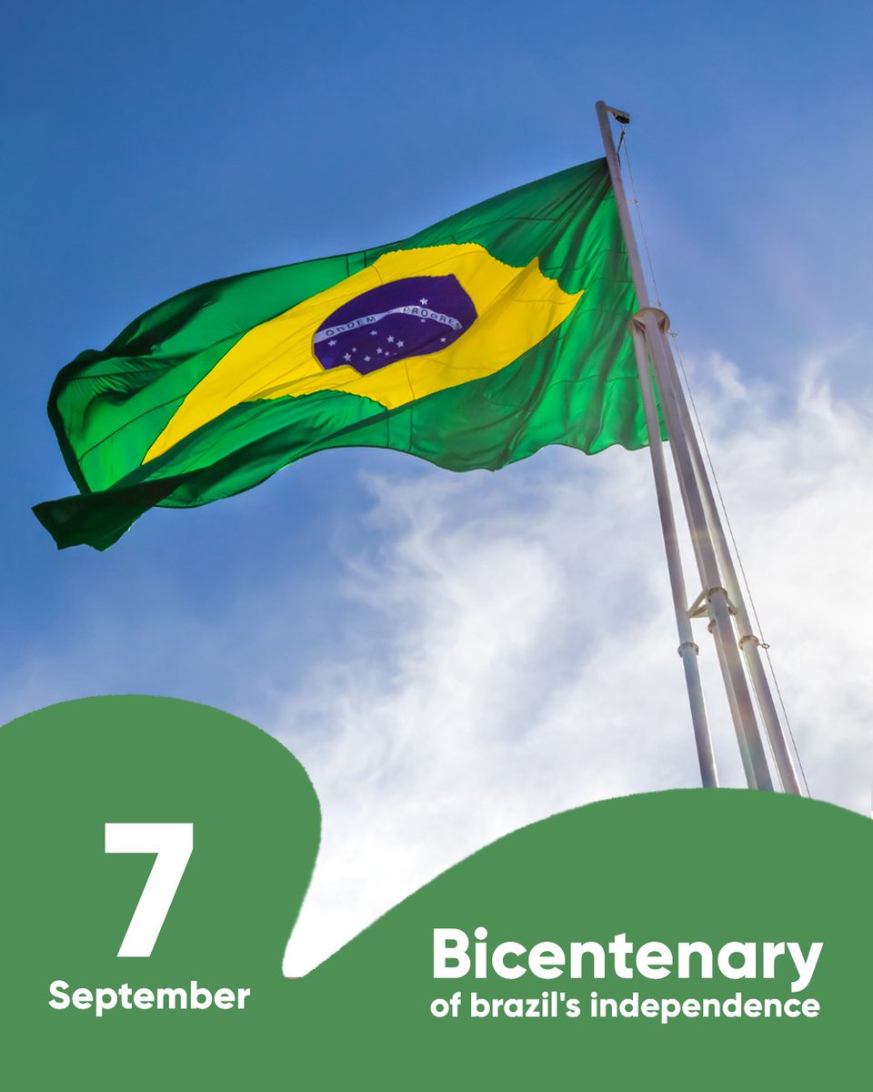 BrazilCGroup's tweet photo. #Brazil is celebrating today its 200 years of independence and #BrazilCosmetics shares this celebration with all its colleagues, customers and partners around the world. Happy #IndependenceDay to the entire Brazilian nation.
.
#HairDistributor #HairProducts #Cosmetics #Hair https://t.co/4caa6hAdPK