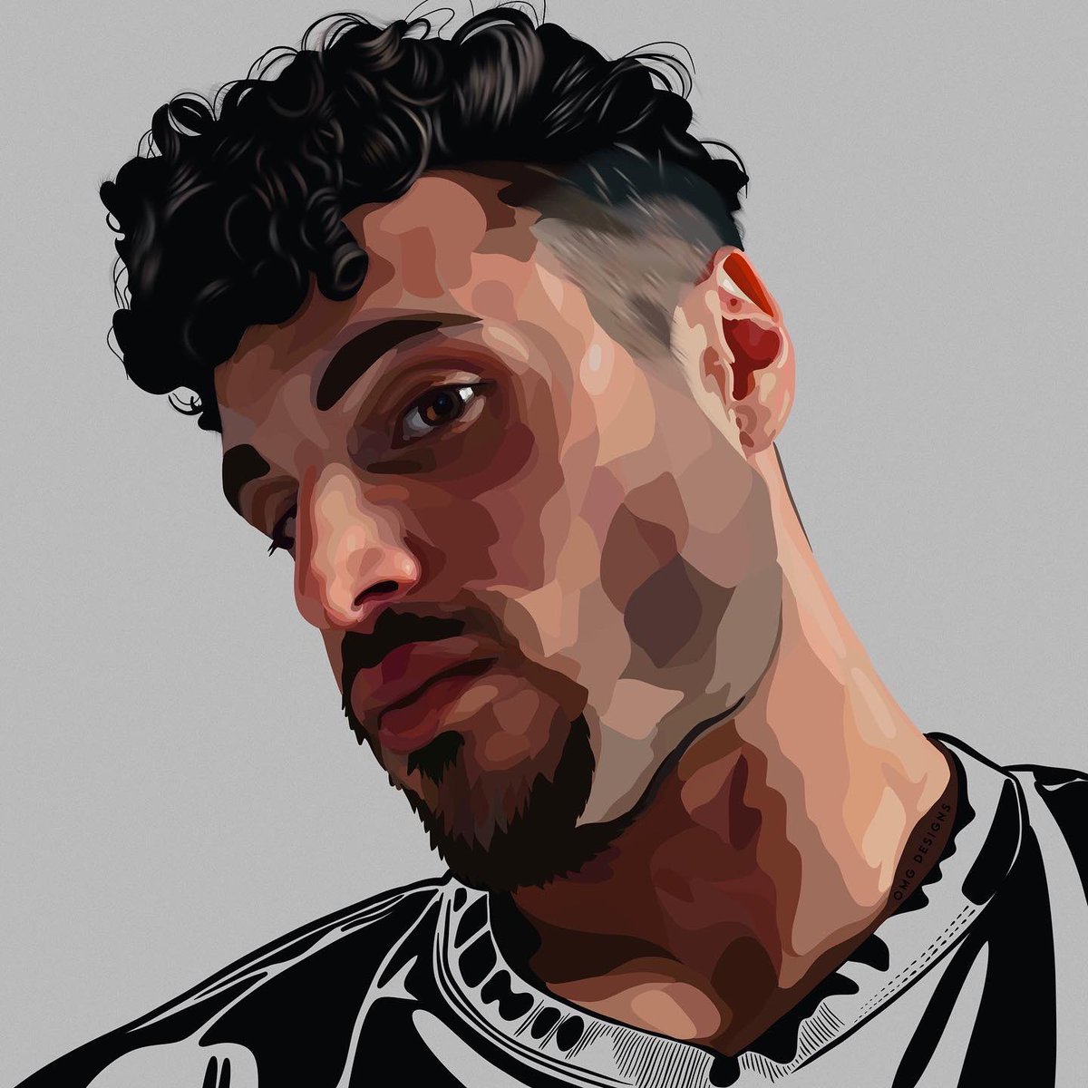 omgdesigns's tweet photo. OMG // new DP for @muscatmediacreative Which version do you like best? 🖤 #digitalartist #maleportrait #malephotographer #digitalillustration #procreate https://t.co/Axh5zqmfIj
