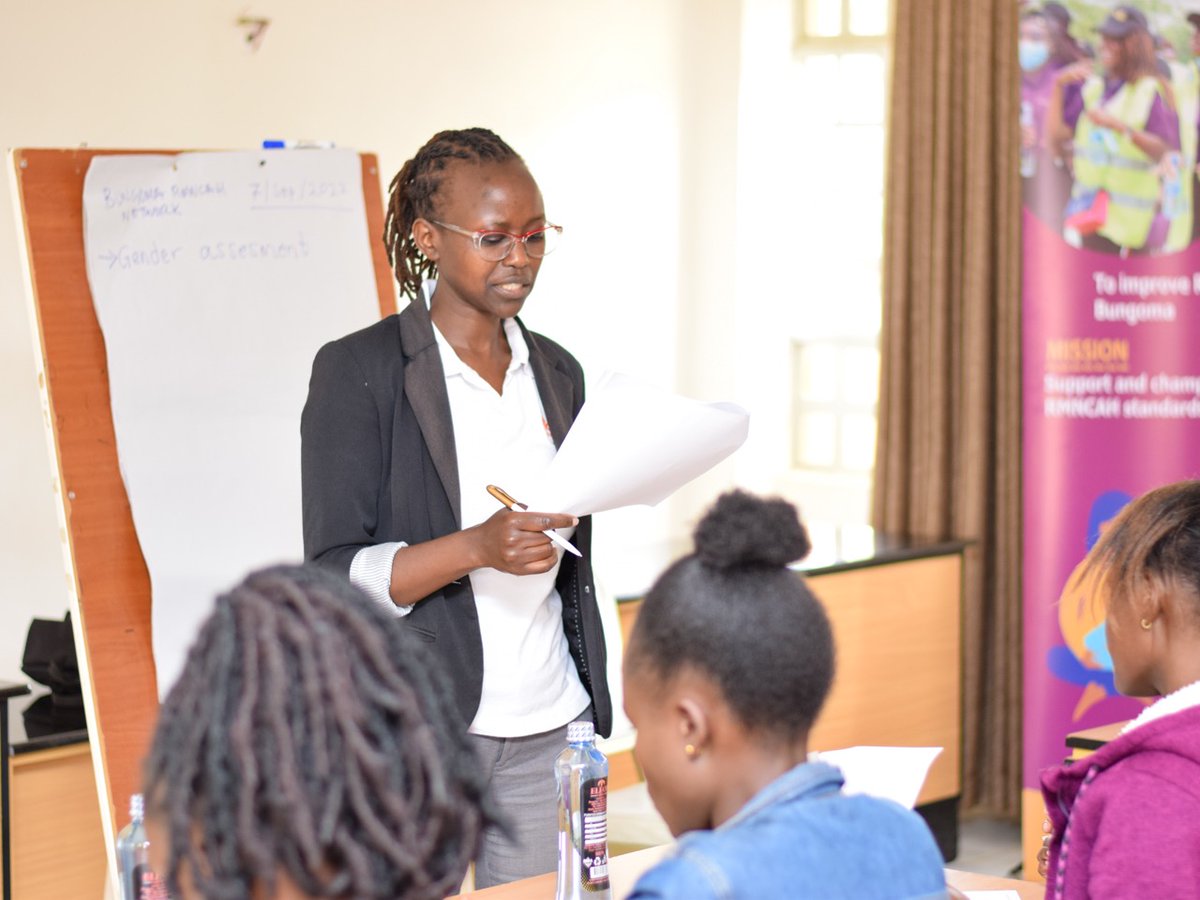 BungomaRmncah's tweet photo. Today we dive deeper into gender assessment with an intent of driving gender transformation in our advocacy work that would see RMNCAH outcomes improve. Grateful to @E4AMamaYeAfrica &amp; @OptionsinHealth for the Technical Aid in this journey that would bridge gender inequalities. https://t.co/VvCGHzVqxW