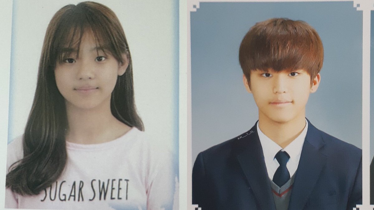 starfess's tweet photo. -hey foto pre debut nya minji new jeans sama jeongwoo treasure, mirip banget kayak anak kembar 😭 https://t.co/8A8hzN3JjN
