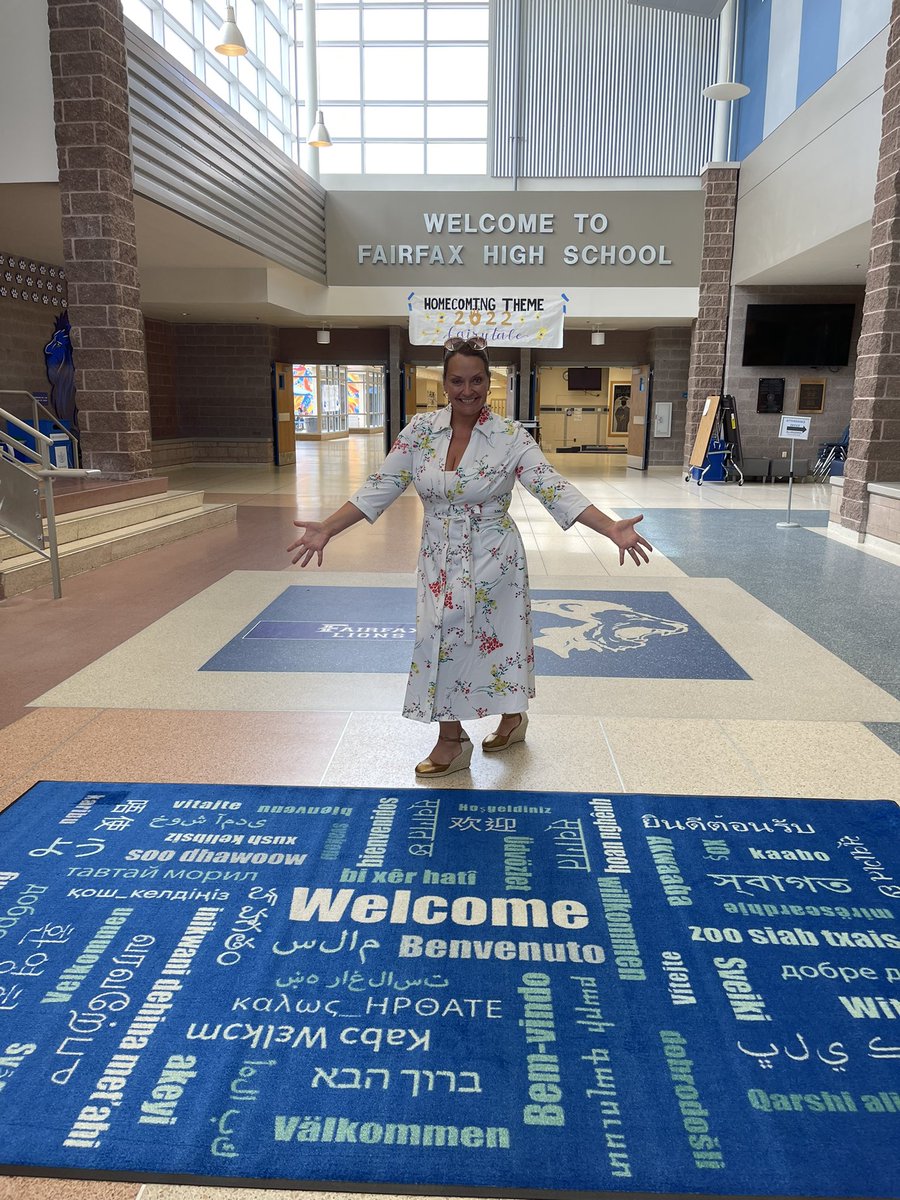 Our new rugs are here! Student 👩🏽‍🎓 art, graphics and mural up next! #feartheroar #weallbelonghere