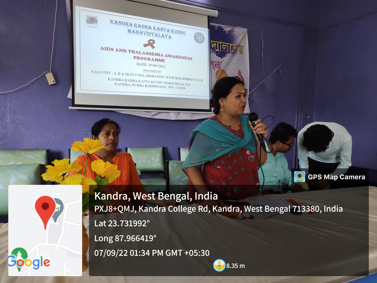 NssKanta's tweet photo. AIDS and Thalassemia awareness program organized by NSS UNIT-1,2 &amp;3 and RED RIBBON CLUB, Kandra R.K.K. Mahavidyalaya.
@_nssbu 
@_NSSIndia 
@rdnss_kolkata https://t.co/h35eIuYx8F