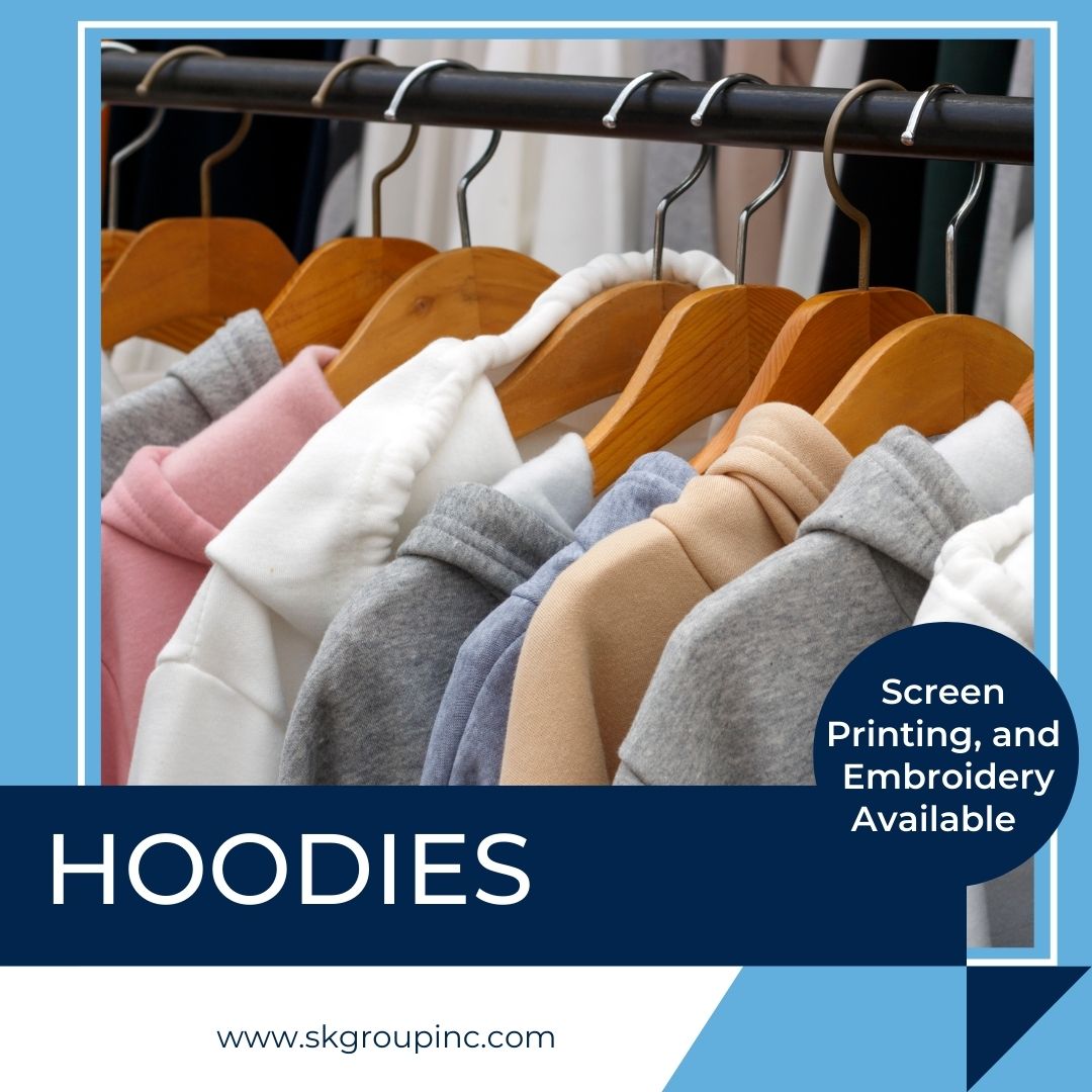 SKGroupInc's tweet photo. Warm up this September with a custom screen-printed or embroidered sweater! 

Our hoodies come in various colours to suit every personal, corporate, and brand style. There is truly something for everyone!  

Click on the link below to learn more. 

https://t.co/6PXzHxxfHO https://t.co/Id7xWaxoKj