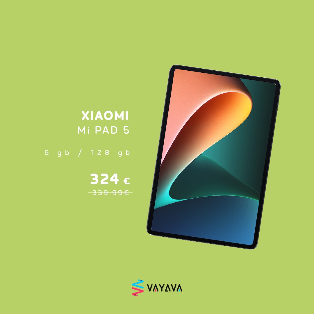 VAYAVA_ES's tweet photo. Llévate tus películas, series y hasta los apuntes de la uni a cuestas con el Pad 5 de #Xiaomi😉.
No necesitas nada más‼️
#pad5 👉https://t.co/vewX27zgoM
#XiaomiPad5 #Tablet #TabletPad5 #XiaomiTablet https://t.co/xxZPHTYY0e