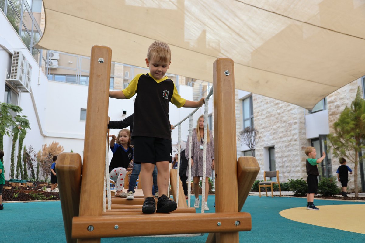 ICS_Amman's tweet photo. The details come together with interactive pieces from bamboo bongos to a rope web, hardware station and a sand area. Learning through play is what we do in Early Years #TheHiveICS. EY parents, join us for the Grand Opening during the EY Meet &amp; Greets next week!
#EY1ICS #EY2ICS https://t.co/5AI0PCdrXo