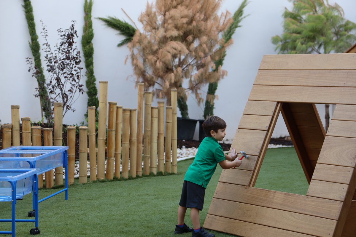 ICS_Amman's tweet photo. The details come together with interactive pieces from bamboo bongos to a rope web, hardware station and a sand area. Learning through play is what we do in Early Years #TheHiveICS. EY parents, join us for the Grand Opening during the EY Meet &amp; Greets next week!
#EY1ICS #EY2ICS https://t.co/5AI0PCdrXo