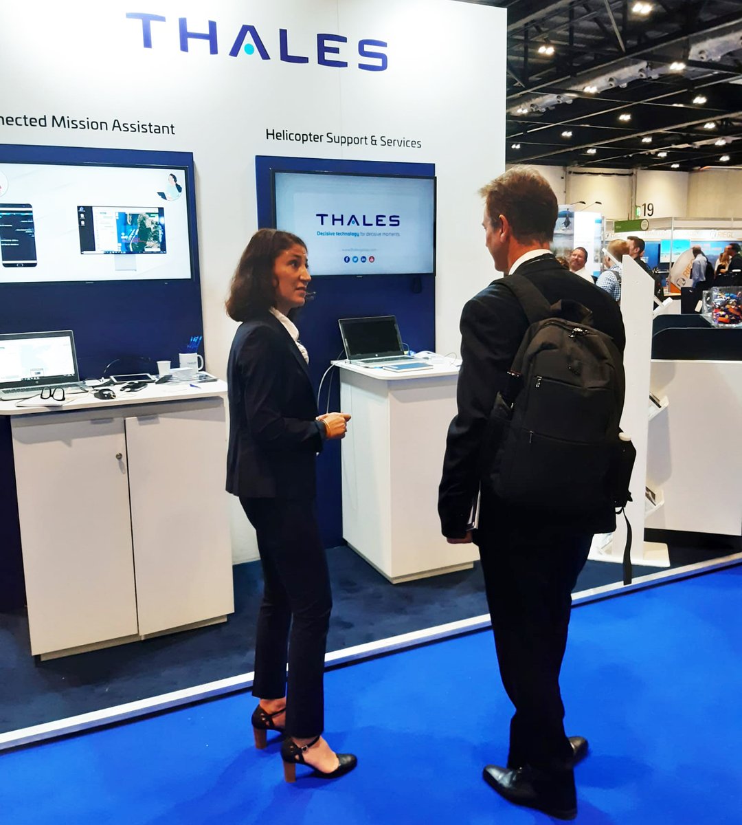 ThalesAerospace's tweet photo. 🚁 #HeliTech has hit cruising speed! Meet #Thales today and tomorrow in London to talk about #StableLight autopilot, #FlytLink satcom, Connected Mission Assistant, #FlytX avionics, the #ScaleFlyt drone operations suite, and #helicopter support and services.
See you there! 👋 https://t.co/ASJZqtamxN