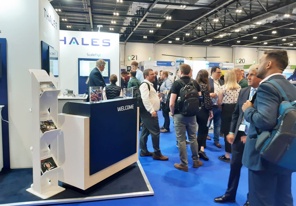 ThalesAerospace's tweet photo. 🚁 #HeliTech has hit cruising speed! Meet #Thales today and tomorrow in London to talk about #StableLight autopilot, #FlytLink satcom, Connected Mission Assistant, #FlytX avionics, the #ScaleFlyt drone operations suite, and #helicopter support and services.
See you there! 👋 https://t.co/ASJZqtamxN