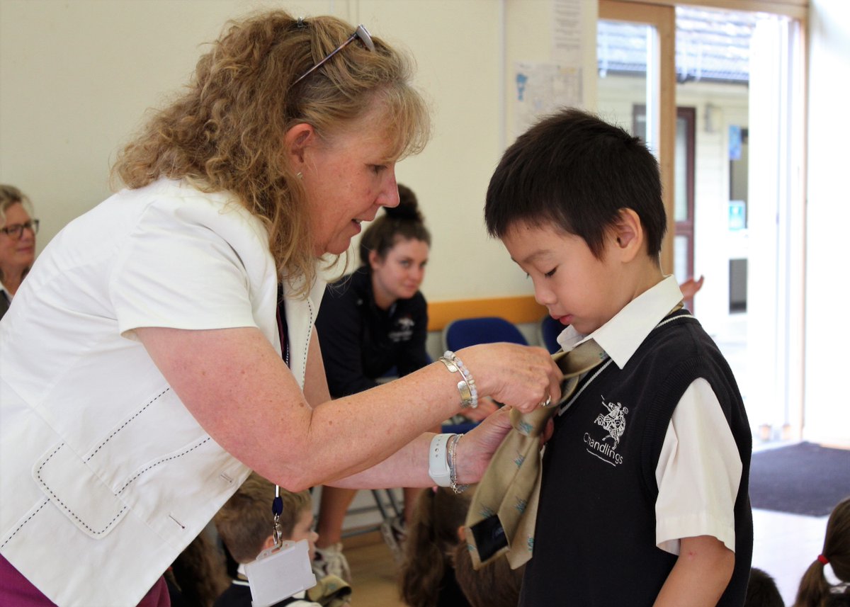 chandlings_sch's tweet photo. When the children move into Year 3 they enter into Prep and find out what house they are in. This special occasion is marked as they receive their new house tie and water bottle. #poltimore #astley #richardson #chandlingsprep #specialmoments https://t.co/VO262peIXf