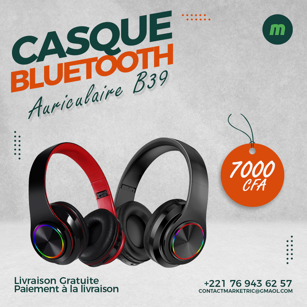 _marketric's tweet photo. #Casque #Bluetooth #B39 toujours disponible chez #Marketric au meilleur prix😊
Et comme toujours la livraison est offerte et le paiement après réception du produit🥳
Pour vos commandes, contactez-nous
Contact: 769436257
#marketric #store #boutiqueenligne #dakar #senegal #Kebetu https://t.co/2ZzfXiMQJJ