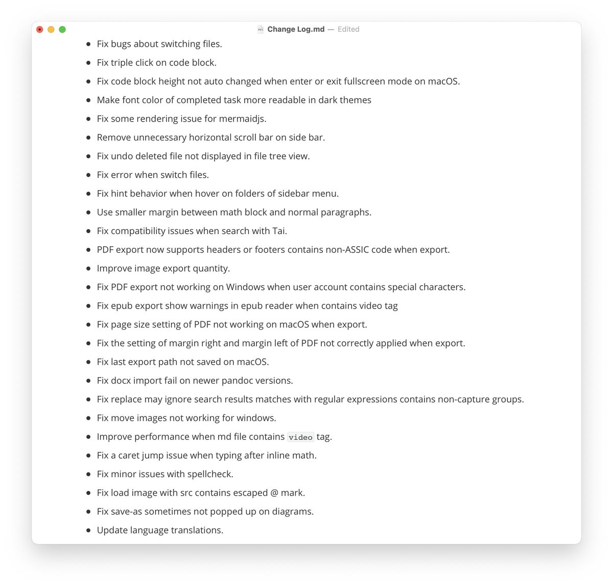 Typora's tweet photo. #Typora version 1.4 is here 🎉, with newer mathjax and mermaidjs, new sort order, and more → https://t.co/TsZvh4MJPz https://t.co/cy8hE660K7