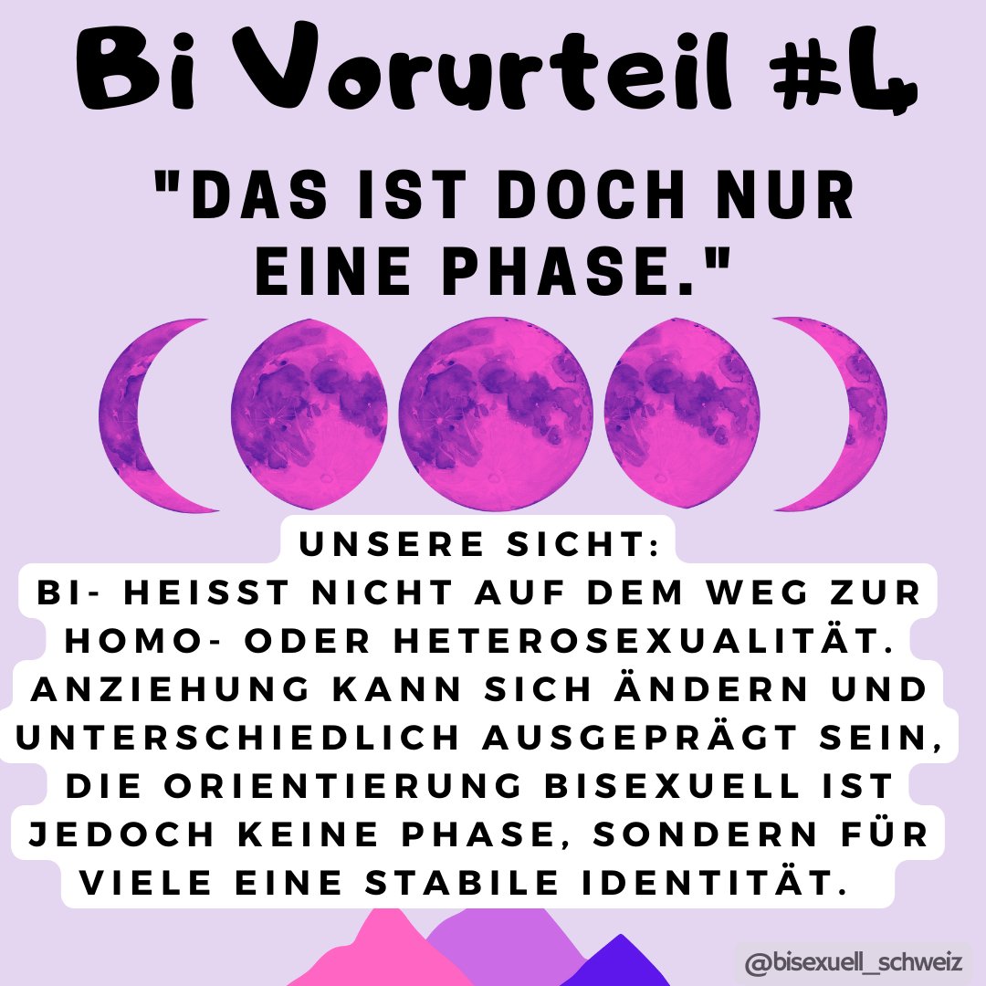 Bisexualität ist nicht nur eine Phase! #bivorurteile #bisexuell #bisexuellschweiz