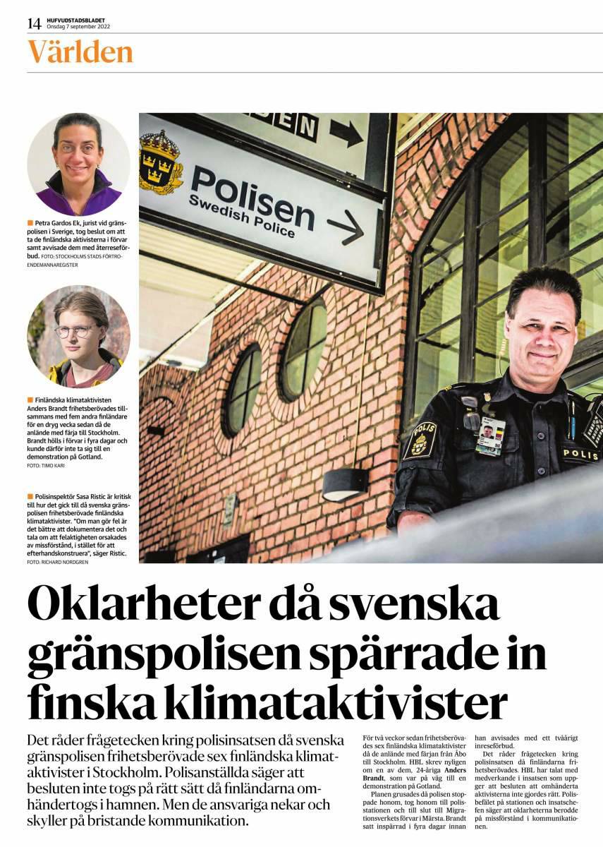 JanineClimate's tweet photo. @TomsTweeters @Gogowitsch @vatmarker @AufstandLastGen @ExtinctionR @ExtinctionR_SV @Martha_LastGen In #Sweden the overstep of police is not uncommon!
Here is the Finnish story!
#ClimateCrisis
#ClimateProtectors are heros!
https://t.co/wClJHCjXvJ
https://t.co/g6DE43jdr3 https://t.co/lkeNgnicSw