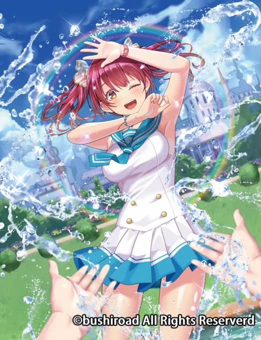 9/2発売カードファイト!!ヴァンガード リリカルブースター第3弾「リリカルモナステリオ ～なつのおもいでっ!～」にて『スプラッシュ・ディライト ペルシス』描かせていただきました!よろしくお願いします#ヴァンガード 