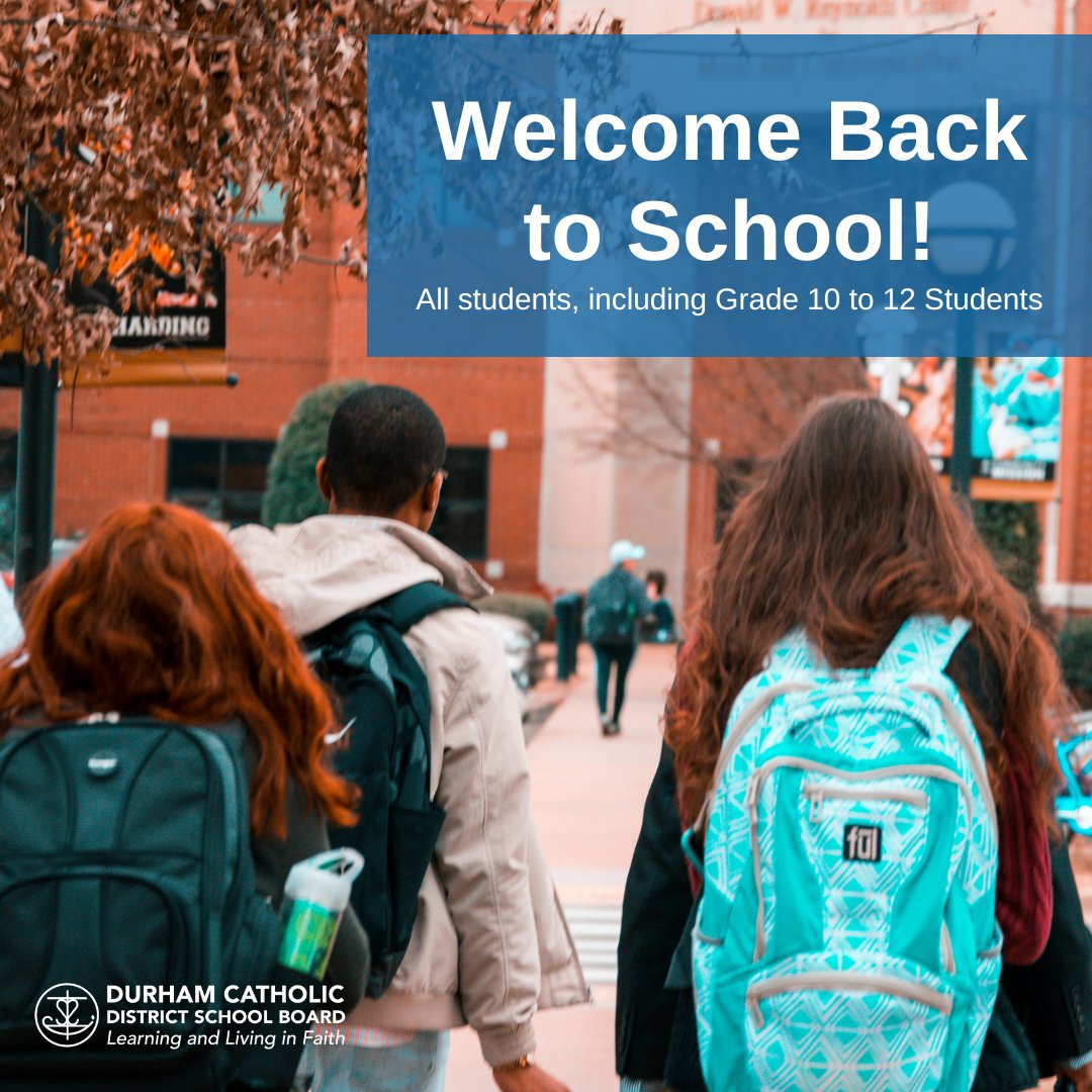 Durham Catholic District School Board on Twitter "Today we all