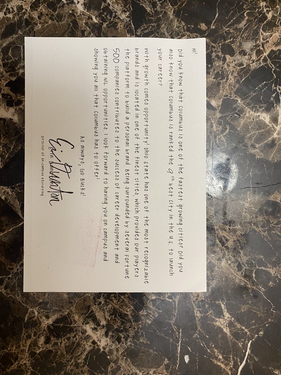 Thank you so much for the love ❤️🌰<a href="/OhioStateFB/">Ohio State Football</a> <a href="/N_Murph/">Murph</a> <a href="/Coach_Eliano/">Perry Eliano</a> <a href="/ryandaytime/">Ryan Day</a> #GoBucks