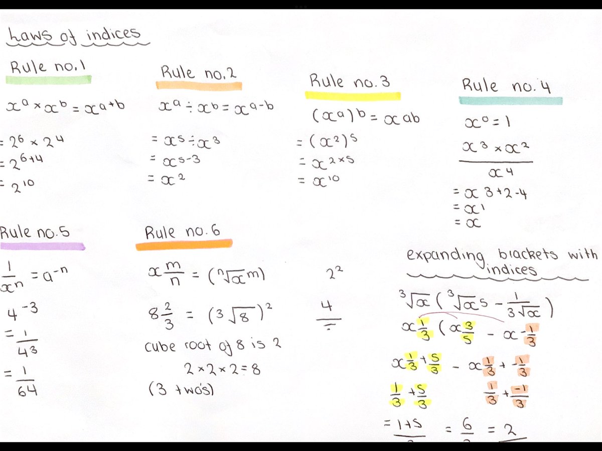 FernhillMaths's tweet photo. Here’s a snippet of Orla’s fantastic Nat 5 Indices summary. Always helpful to create a summary or mindmap to aid revision. Good job, Orla, that’s sure to be useful!
#commmitment
#ThisIsWhereIBelong https://t.co/uWYXXxUpJp