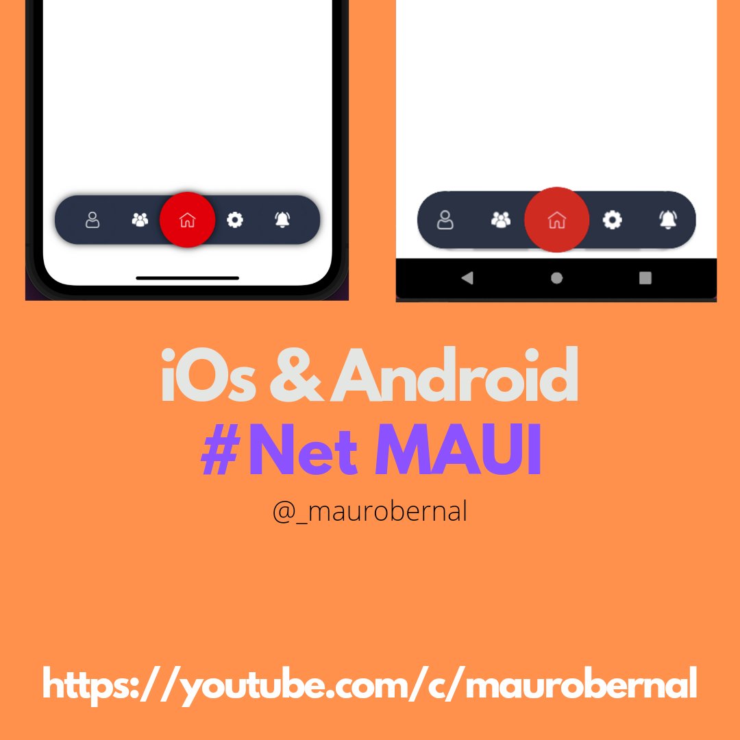_maurobernal's tweet photo. ¿what do you think of my menu bottom @jfversluis? #Netmaui #Dotnet #android #ios #devapp #net6 https://t.co/jXizQlX7Wn