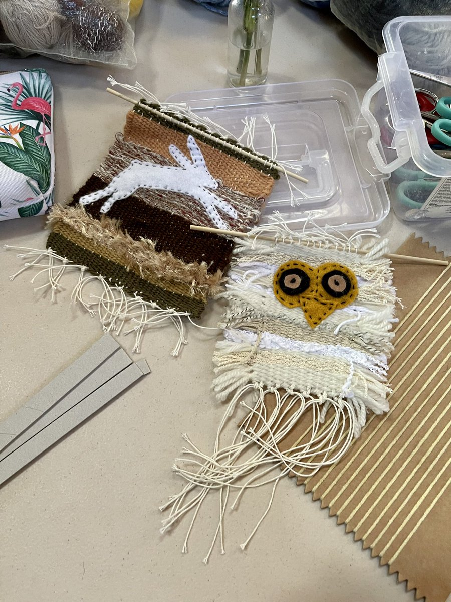 Our craft group have been busy this morning weaving these lovely designs. Everyone is welcome to join this relaxed group on a Wednesday morning from 10.30am. We are mixed gender group of varied ages who enjoy a coffee and some creativity. No skills needed!#penistone