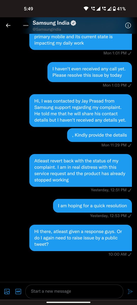 harsh16v's tweet photo. @SamsungIndia @Samsung @SamsungMobile Kindly give a concrete resolution to my issue. I have been trying to contact you from monday. And, I have not even got a single reply https://t.co/SYSrIhgOPD