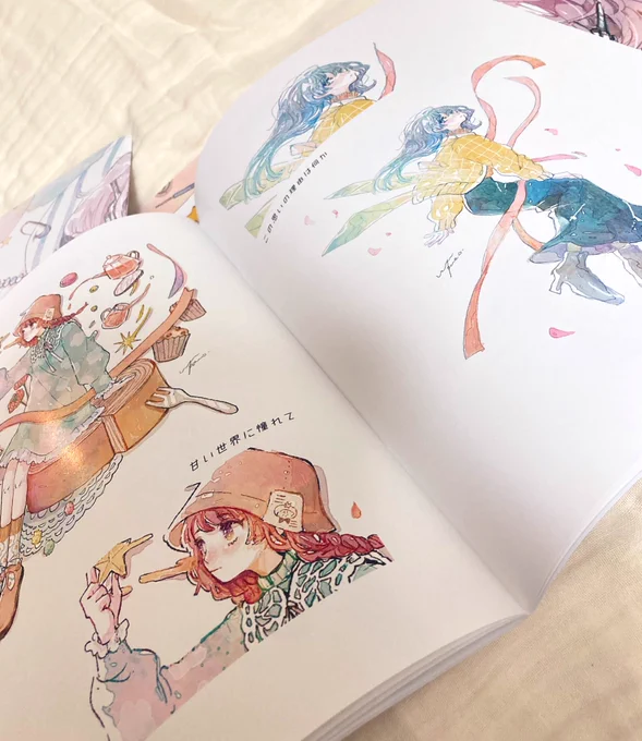 今回のイラストまとめ本はA4で40P と過去一ページ数多め 