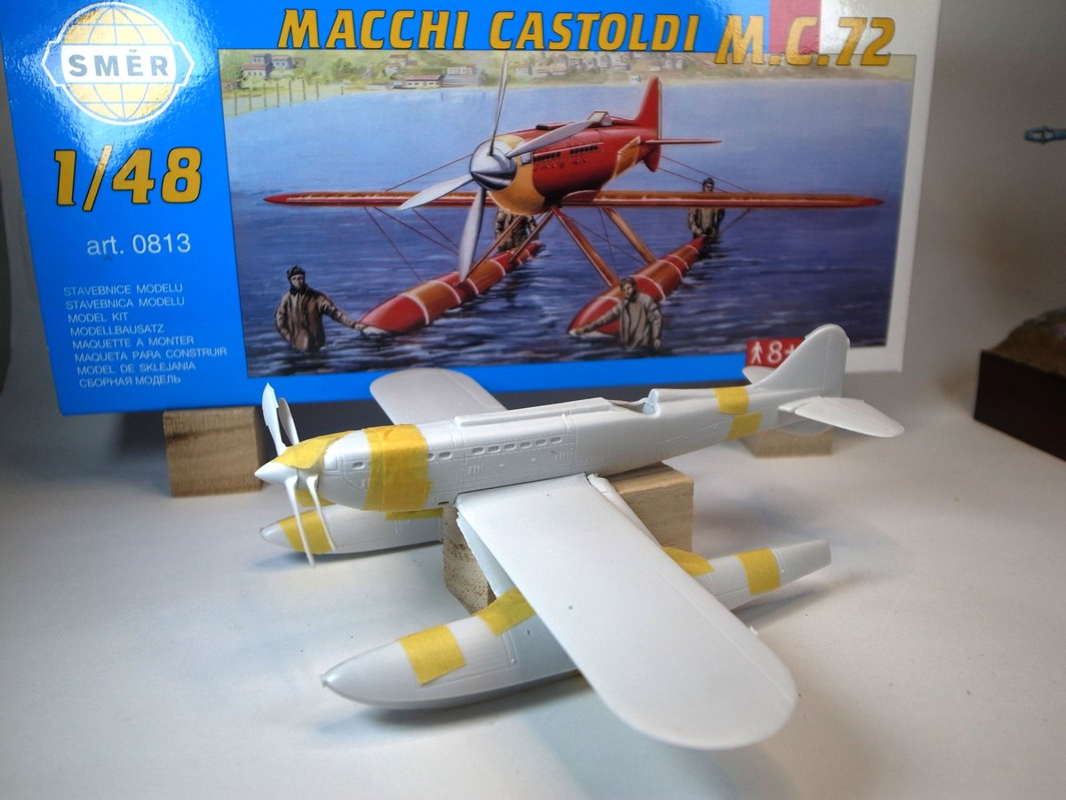 ModelerNaniwa's tweet photo. #mc72 #SMER #TOYラジ #スケモ祭り
スケモ祭り目指して水上機で世界最速という浪漫溢れるM.C.72に手を出してみます。約50年前の金型とのことでかなりバリバリ・・・まったく合わない精度・・・主翼は男気溢れる1パーツ、いろいろと形状が違ってたり・・・挑戦し甲斐のあるキットです。完成するかなぁw https://t.co/PhWjo6zcvB